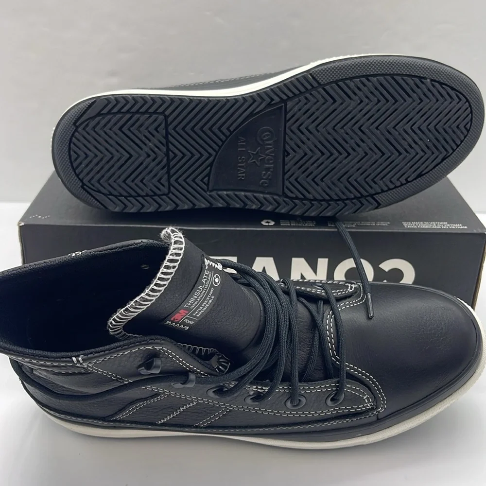 Converse WMNS Leather High-Tops A08555C CTAS EQUIP WP HI
BLACK/BLACK/VINTAGE WHT - Picture 3 of 16